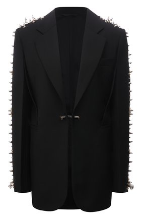 Женский шерстяной жакет GIVENCHY черного цвета по цене 324500 руб., арт. BW30CVG0S5 | Фото 1 Женский шерстяной жакет GIVENCHY черного цвета, арт. BW30CVG0S5 | Фото 1