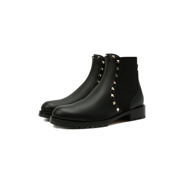 фото Кожаные ботинки rockstud valentino