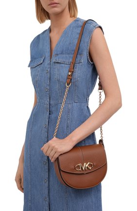 Женская сумка izzy small MICHAEL MICHAEL KORS коричневого цвета по цене 22600 руб., арт. 32T1GZYC0L | Фото 2 Женская сумка izzy small MICHAEL MICHAEL KORS коричневого цвета, арт. 32T1GZYC0L | Фото 2