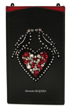 Кожаный футляр для телефона ALEXANDER MCQUEEN черного цвета по цене 51350 руб., арт. 658446/1LYZZ | Фото 1 Кожаный футляр для телефона ALEXANDER MCQUEEN черного цвета, арт. 658446/1LYZZ | Фото 1