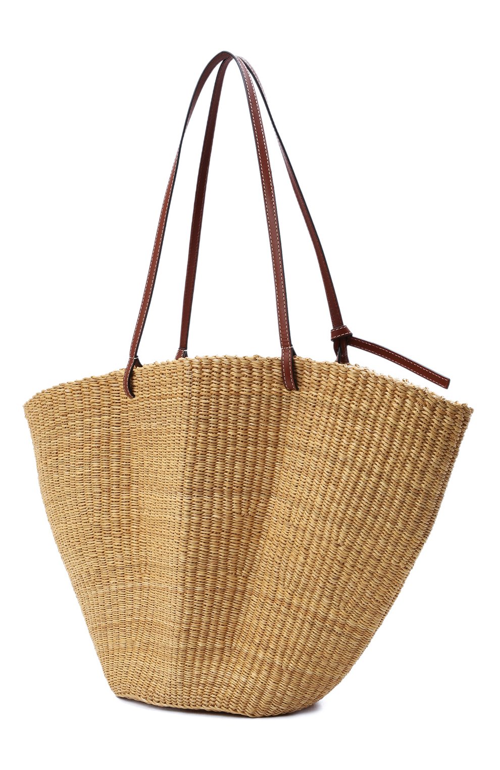 Женский сумка basket LOEWE бежевого цвета по цене 42750 руб., арт. A223095X02 | Фото 4 Женский сумка basket LOEWE бежевого цвета, арт. A223095X02 | Фото 4 (Сумки-технические: Сумки-шопперы; Материал: Растительное волокно; Размер: large)