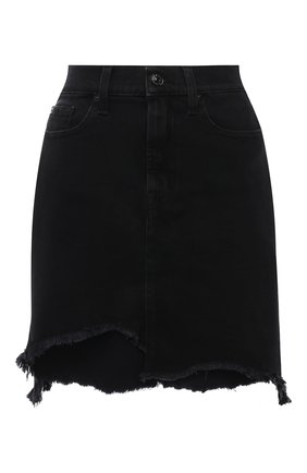 Женская джинсовая юбка 7 FOR ALL MANKIND черного цвета по цене 13400 руб., арт. JSSKB340FA | Фото 1 Женская джинсовая юбка 7 FOR ALL MANKIND черного цвета, арт. JSSKB340FA | Фото 1
