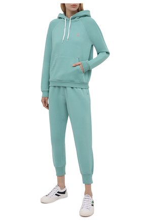 Женский хлопковое худи POLO RALPH LAUREN мятного цвета по цене 13800 руб., арт. 211794394 | Фото 2 Женский хлопковое худи POLO RALPH LAUREN мятного цвета, арт. 211794394 | Фото 2