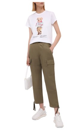 Женские брюки из шелка и льна POLO RALPH LAUREN хаки цвета по цене 18900 руб., арт. 211833039 | Фото 2 Женские брюки из шелка и льна POLO RALPH LAUREN хаки цвета, арт. 211833039 | Фото 2