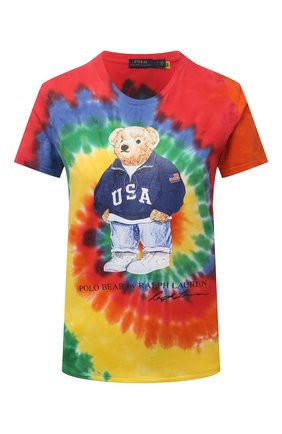 Женская хлопковая футболка POLO RALPH LAUREN разноцветного цвета по цене 9420 руб., арт. 211843249 | Фото 1 Женская хлопковая футболка POLO RALPH LAUREN разноцветного цвета, арт. 211843249 | Фото 1