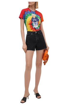 Женская хлопковая футболка POLO RALPH LAUREN разноцветного цвета по цене 9420 руб., арт. 211843249 | Фото 2 Женская хлопковая футболка POLO RALPH LAUREN разноцветного цвета, арт. 211843249 | Фото 2