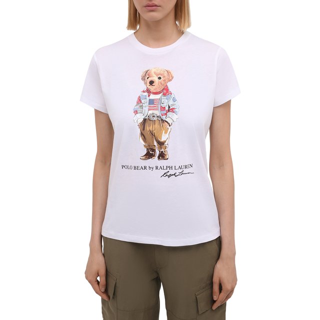 фото Хлопковая футболка polo ralph lauren