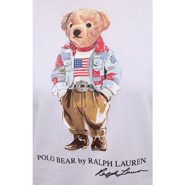 фото Хлопковая футболка polo ralph lauren