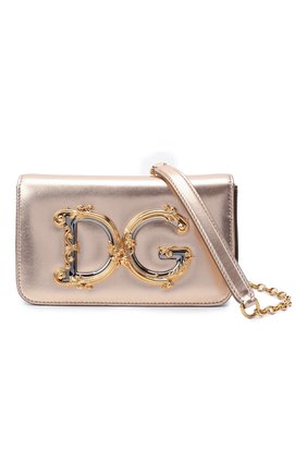 Женская сумка dg girls DOLCE & GABBANA золотого цвета по цене 117500 руб., арт. BB6885/AW121 | Фото 5 Женская сумка dg girls DOLCE & GABBANA золотого цвета, арт. BB6885/AW121 | Фото 5 (Женское Кросс-КТ: Вечерняя сумка; Сумки-технические: Сумки через плечо; Материал: Натуральная кожа; Размер: mini; Ремень/цепочка: На ремешке)