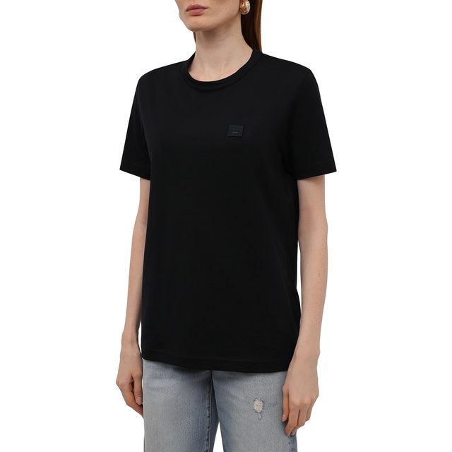 фото Хлопковая футболка acne studios