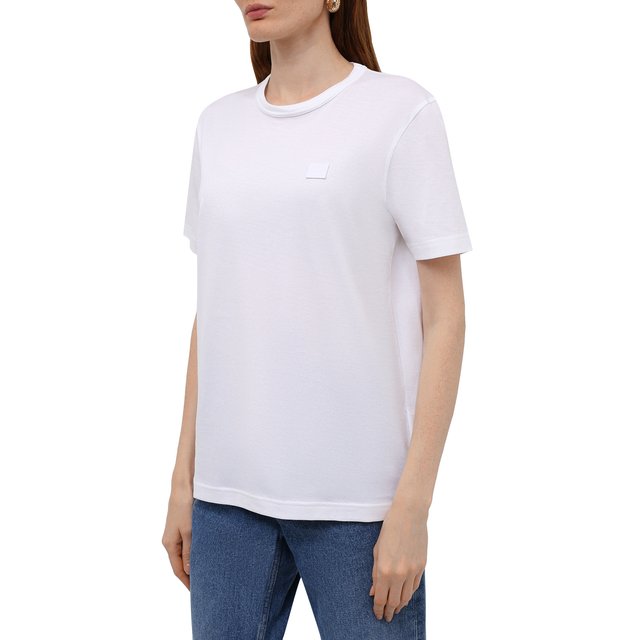 фото Хлопковая футболка acne studios