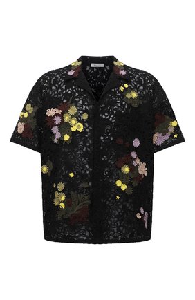 Мужская хлопковая рубашка VALENTINO черного цвета по цене 333500 руб., арт. VV0AAA917D6 | Фото 1 Мужская хлопковая рубашка VALENTINO черного цвета, арт. VV0AAA917D6 | Фото 1