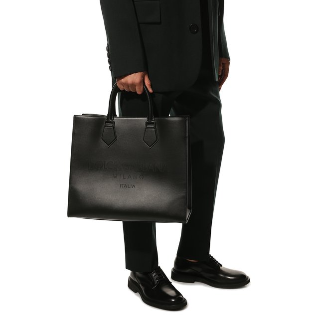 фото Кожаная сумка-тоут edge dolce & gabbana