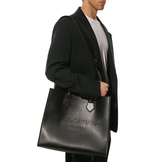 фото Кожаная сумка-тоут edge dolce & gabbana