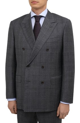 Мужской шерстяной костюм CANALI серого цвета по цене 140000 руб., арт. 11487/19/BF00285 | Фото 2 Мужской шерстяной костюм CANALI серого цвета, арт. 11487/19/BF00285 | Фото 2