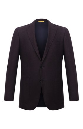 Мужской шерстяной пиджак CANALI темно-коричневого цвета по цене 107000 руб., арт. 13275/CU00034/112 | Фото 1 Мужской шерстяной пиджак CANALI темно-коричневого цвета, арт. 13275/CU00034/112 | Фото 1 (Материал подклада: Купро; Материал внешний: Шерсть; Рукава: Длинные; Длина (для топов): Стандартные; Случай: Коктейльный; 1-2-бортные: Однобортные; Пиджаки М: Приталенный; Стили: Классический)