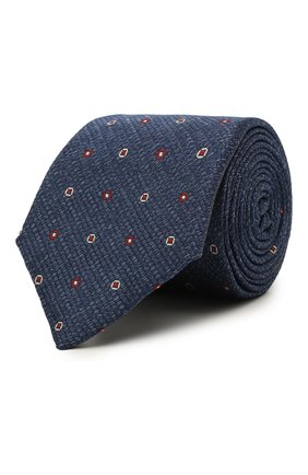Мужской шелковый галстук CANALI синего цвета по цене 12700 руб., арт. 18/HJ03297 | Фото 1 Мужской шелковый галстук CANALI синего цвета, арт. 18/HJ03297 | Фото 1 (Материал: Текстиль, Шелк; Принт: С принтом)
