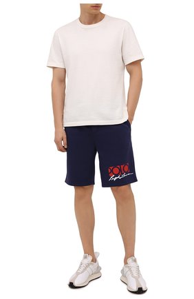Мужские хлопковые шорты POLO RALPH LAUREN темно-синего цвета по цене 10950 руб., арт. 710845180 | Фото 2 Мужские хлопковые шорты POLO RALPH LAUREN темно-синего цвета, арт. 710845180 | Фото 2