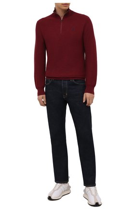 Мужской хлопковый джемпер POLO RALPH LAUREN бордового цвета по цене 14650 руб., арт. 710701611 | Фото 2 Мужской хлопковый джемпер POLO RALPH LAUREN бордового цвета, арт. 710701611 | Фото 2