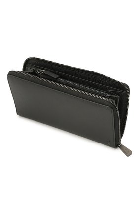 Мужской кожаное портмоне SERAPIAN черного цвета по цене 28200 руб., арт. SREV0MSL703019K | Фото 3 Мужской кожаное портмоне SERAPIAN черного цвета, арт. SREV0MSL703019K | Фото 3