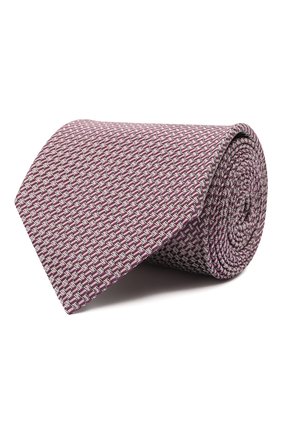 Мужской шелковый галстук BRIONI сиреневого цвета, арт. 062I00/01429 | Фото 1 (Материал: Шелк, Текстиль; Принт: С принтом)