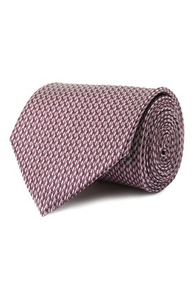 Мужской шелковый галстук BRIONI сиреневого цвета, арт. 062H00/01427 | Фото 1 (Материал: Шелк, Текстиль; Принт: С принтом)
