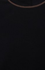 Детское шерстяное платье BRUNELLO CUCINELLI темно-синего цвета, арт. BB034A265C | Фото 3 (Материал внешний: Шерсть; Рукава: Короткие; Материал подклада: Синтетический материал; Ростовка одежда: 12 лет | 152 см)
