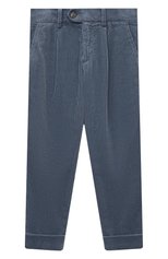 Детские хлопковые брюки BRUNELLO CUCINELLI серого цвета, арт. B280PP100C | Фото 1 (Случай: Повседневный; Материал внешний: Хлопок; Ростовка одежда: 12 лет | 152 см)