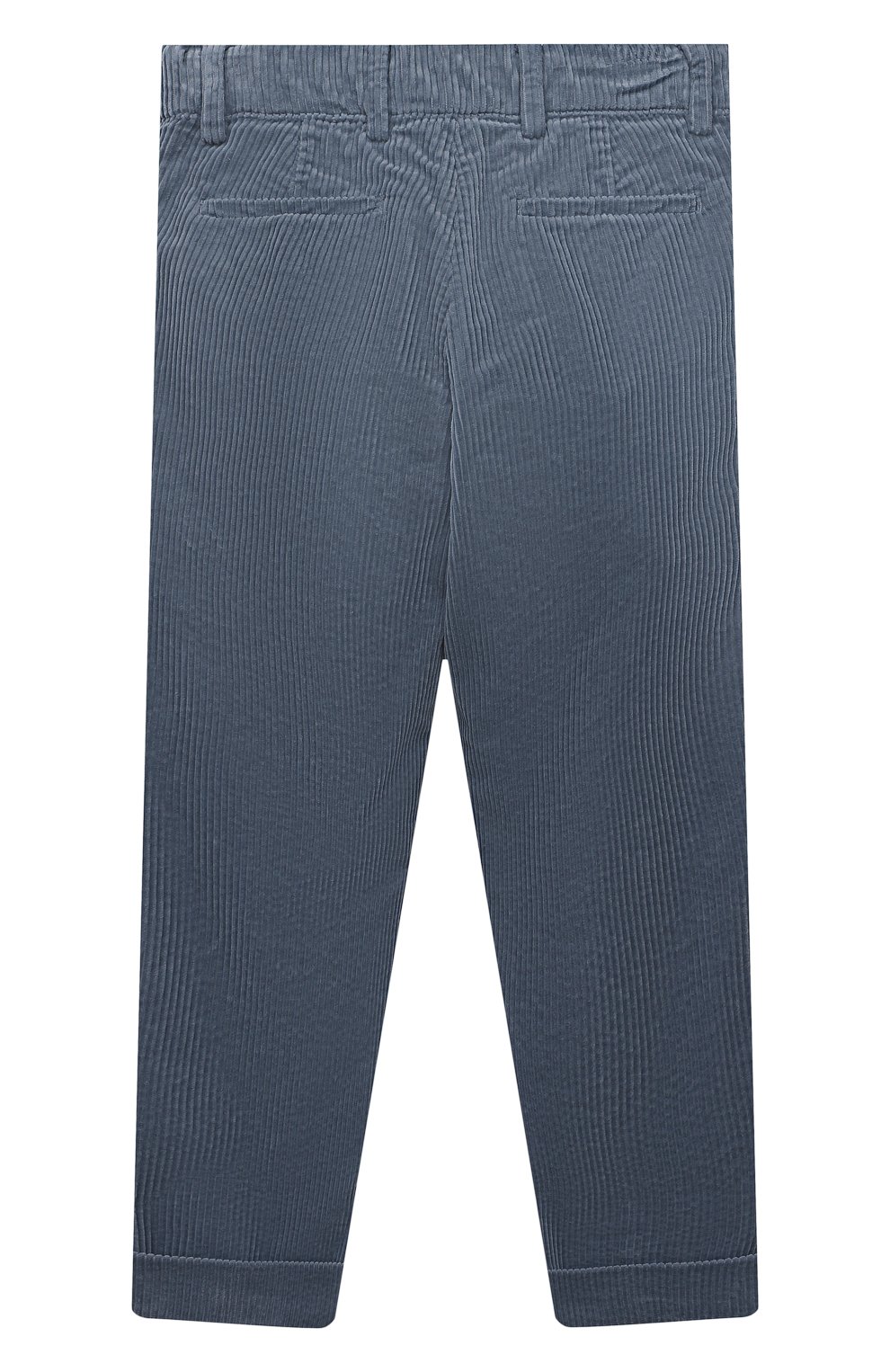 Детские хлопковые брюки BRUNELLO CUCINELLI серого цвета, арт. B280PP100A | Фото 2 (Случай: Повседневный; Материал внешний: Хлопок; Ро�стовка одежда: 4 года | 104 см, 6 лет | 116 см)