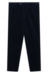 Детские хлопковые брюки BRUNELLO CUCINELLI темно-синего цвета, арт. B280PP100C | Фото 1 (Случай: Повседневный; Материал внешний: Хлопок; Ростовка одежда: 12 лет | 152 см)