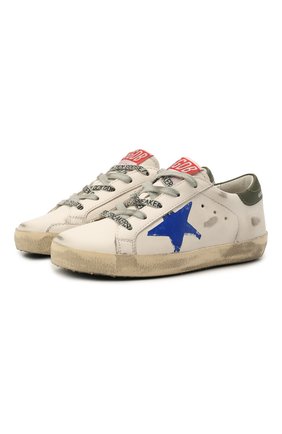 Детские кожаные кеды super star GOLDEN GOOSE DELUXE BRAND белого цвета по цене 22000 руб., арт. GYF00101.F002018 | Фото 1 Детские кожаные кеды super star GOLDEN GOOSE DELUXE BRAND белого цвета, арт. GYF00101.F002018 | Фото 1