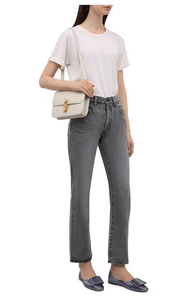 Женские текстильные балетки GIORGIO ARMANI голубого цвета по цене 51750 руб., арт. X1J110/XM946 | Фото 2 Женские текстильные балетки GIORGIO ARMANI голубого цвета, арт. X1J110/XM946 | Фото 2 (Каблук высота: Низкий; Материал внешний: Текстиль; Подошва: Плоская; Материал внутренний: Натуральная кожа)