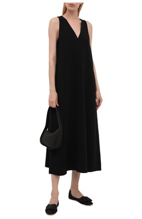 Женские текстильные балетки GIORGIO ARMANI черного цвета по цене 86550 руб., арт. X1J110/XM962 | Фото 2 Женские текстильные балетки GIORGIO ARMANI черного цвета, арт. X1J110/XM962 | Фото 2