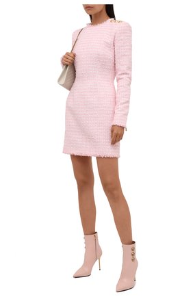 Женские кожаные ботильоны BALMAIN розового цвета по цене 86200 руб., арт. WN1TA522/LVIT | Фото 2 Женские кожаные ботильоны BALMAIN розового цвета, арт. WN1TA522/LVIT | Фото 2