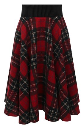 Женская шерстяная юбка REDVALENTINO красного цвета по цене 46950 руб., арт. WR3RAG39/5Y8 | Фото 1 Женская шерстяная юбка REDVALENTINO красного цвета, арт. WR3RAG39/5Y8 | Фото 1 (Материал внешний: Шерсть; Стили: Гламурный; Женское Кросс-КТ: Юбка-одежда; Длина Ж (юбки, платья, шорты): До колена)