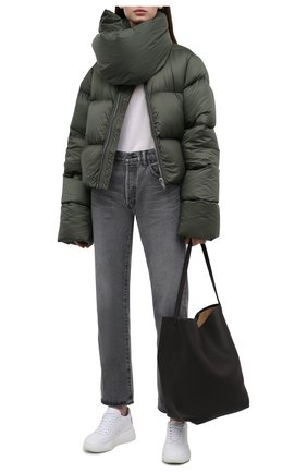 Женская пуховая куртка RICK OWENS зеленого цвета по цене 149000 руб., арт. RP02A7773/NZD3 | Фото 2 Женская пуховая куртка RICK OWENS зеленого цвета, арт. RP02A7773/NZD3 | Фото 2