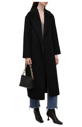 Женское шерстяное пальто MICHAEL MICHAEL KORS черного цвета по цене 48050 руб., арт. MS12023GBX | Фото 2 Женское шерстяное пальто MICHAEL MICHAEL KORS черного цвета, арт. MS12023GBX | Фото 2