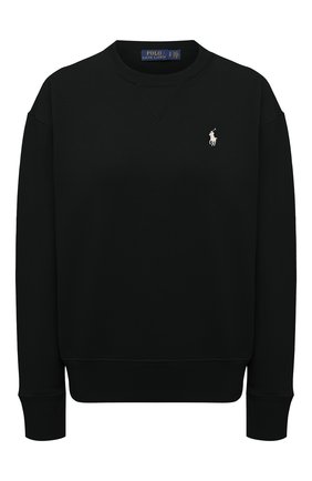 Женский хлопковый свитшот POLO RALPH LAUREN черного цвета по цене 12850 руб., арт. 211794395 | Фото 1 Женский хлопковый свитшот POLO RALPH LAUREN черного цвета, арт. 211794395 | Фото 1