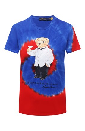 Женская хлопковая футболка POLO RALPH LAUREN синего цвета по цене 9420 руб., арт. 211843249 | Фото 1 Женская хлопковая футболка POLO RALPH LAUREN синего цвета, арт. 211843249 | Фото 1