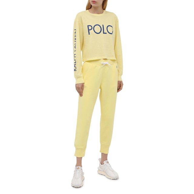 фото Хлопковый лонгслив polo ralph lauren