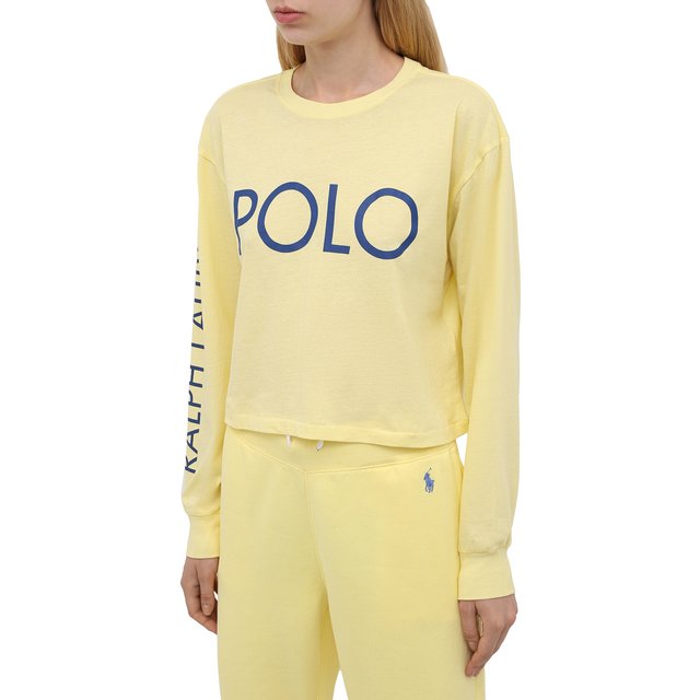 фото Хлопковый лонгслив polo ralph lauren