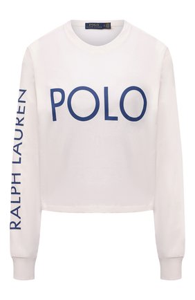 Женская хлопковый лонгслив POLO RALPH LAUREN белого цвета по цене 7520 руб., арт. 211843282 | Фото 1 Женская хлопковый лонгслив POLO RALPH LAUREN белого цвета, арт. 211843282 | Фото 1