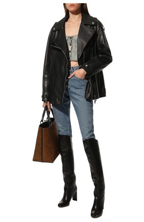 Женская кожаная куртка BURBERRY черного цвета по цене 329000 руб., арт. 8038999 | Фото 2 Женская кожаная куртка BURBERRY черного цвета, арт. 8038999 | Фото 2