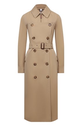 Женский хлопковый тренч mayford BURBERRY бежевого цвета по цене 209000 руб., арт. 8038826 | Фото 1 Женский хлопковый тренч mayford BURBERRY бежевого цвета, арт. 8038826 | Фото 1 (Материал подклада: Хлопок; Длина (верхняя одежда): Длинные; Рукава: Длинные; Материал внешний: Хлопок; Стили: Гламурный)