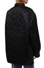 Женская стеганая куртка ACNE STUDIOS черного цвета, арт. CB0065/W | Фото 4 (Кросс-КТ: Куртка, Утепленный; Рукава: Длинные; Длина (верхняя одежда): До середины бедра; Материал внешний: Синтетический материал; Стили: Спорт-шик; Материал подклада: Синтетический материал)