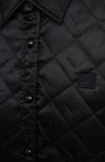 Женская стеганая куртка ACNE STUDIOS черного цвета, арт. CB0065/W | Фото 5 (Кросс-КТ: Куртка, Утепленный; Рукава: Длинные; Длина (верхняя одежда): До середины бедра; Материал внешний: Синтетический материал; Стили: Спорт-шик; Материал подклада: Синтетический материал)