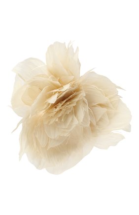 Женская брошь pion FLOWER ME кремвого цвета, арт. PION-NS023010M | Фото 1 (Материал: Текстиль)