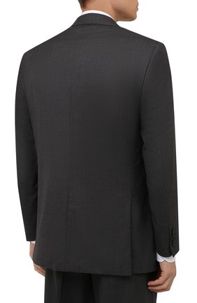 Мужской шерстяной костюм BRIONI темно-серого цвета по цене 456500 руб., арт. RAH04K/01A4B/PARLAMENT0 | Фото 2 Мужской шерстяной костюм BRIONI темно-серого цвета, арт. RAH04K/01A4B/PARLAMENT0 | Фото 2 (Рукава: Длинные; Материал внешний: Шерсть; Материал подклада: Купро; Костюмы М: Однобортный; Стили: Классический)