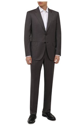 Мужской шерстяной костюм ZEGNA COUTURE темно-серого цвета по цене 477000 руб., арт. 822N03/21L2N5 | Фото 1 Мужской шерстяной костюм ZEGNA COUTURE темно-серого цвета, арт. 822N03/21L2N5 | Фото 1 (Материал подклада: Купро; Материал внешний: Шерсть; Рукава: Длинные; Костюмы М: Однобортный; Стили: Классический)
