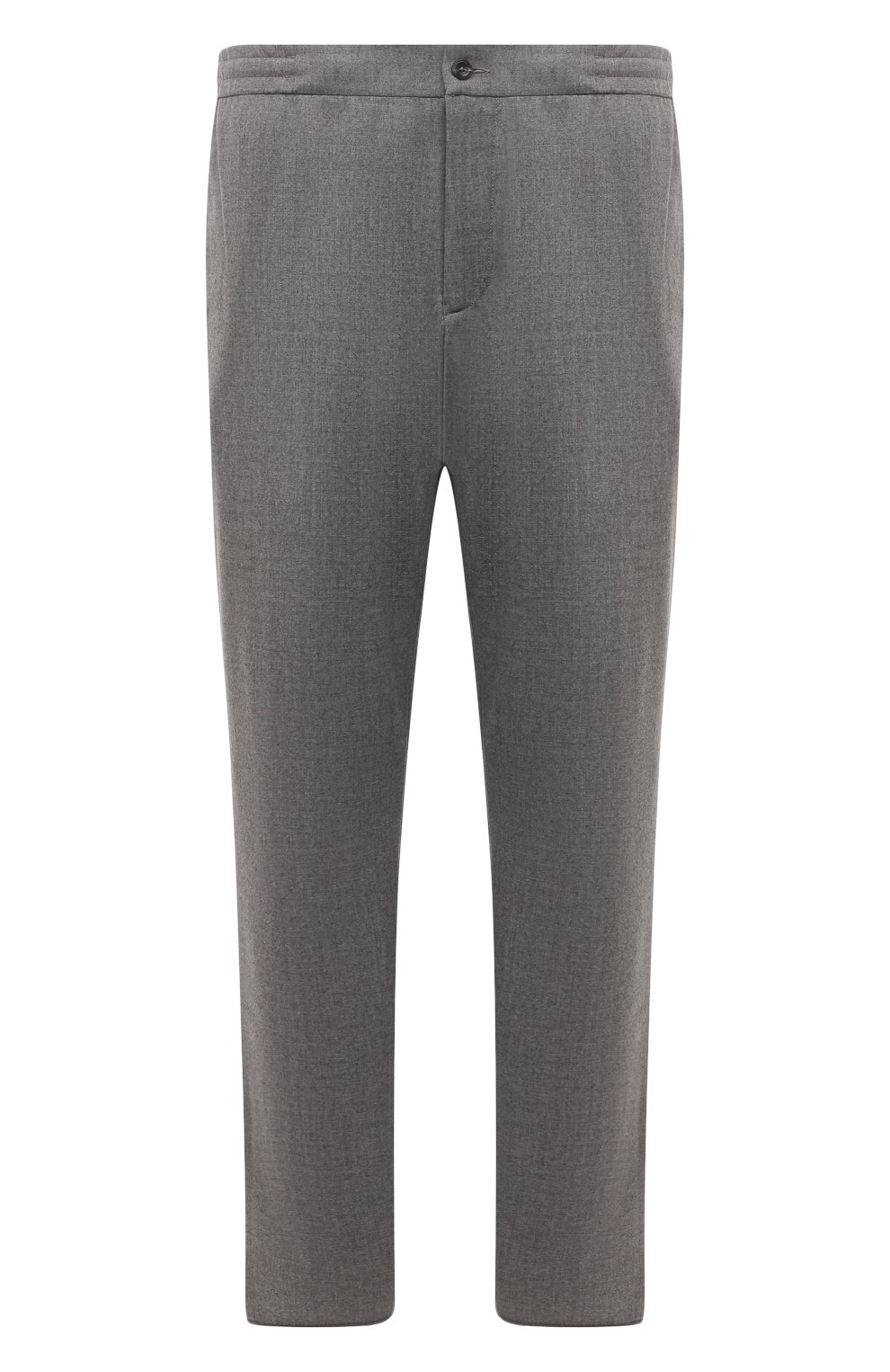 Мужские кашемировые брюки MARCO PESCAROLO серого цвета, арт. CHIAIAM/ZIP+RIS/4442 | Фото 1 (Big sizes: Big Sizes; Материал внешний: Шерсть, Кашемир; Длина (брюки, джинсы): Стандартные; Случай: Повседневный; Стили: Кэжуэл)
